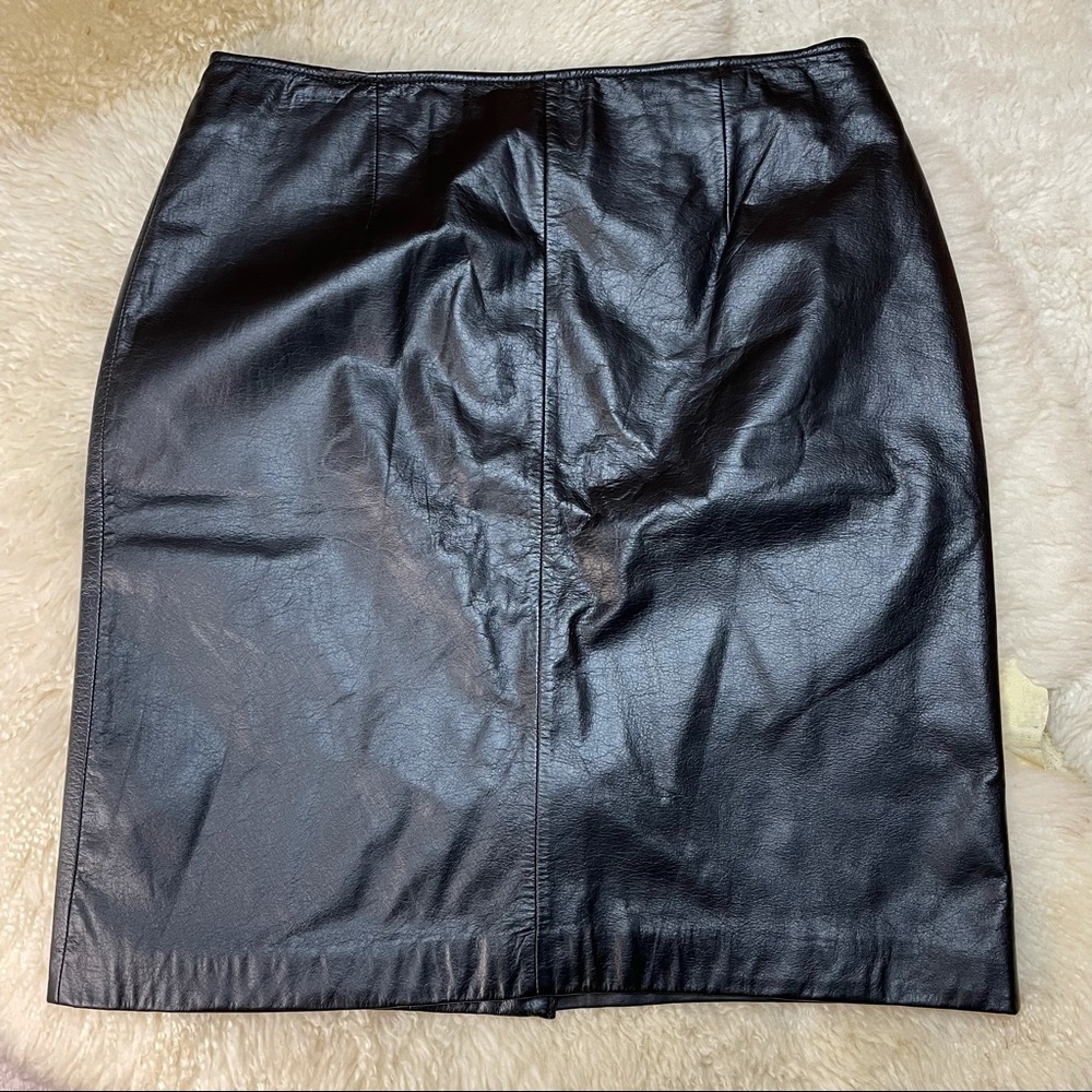 Apostrophe Genuine Leather Pencil Skirt sz 8